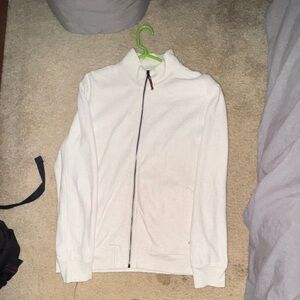 banana republic waffle half zip sweater